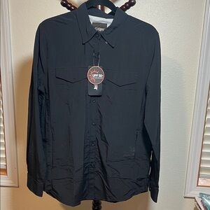 COR Women's Black Button Down Shirt